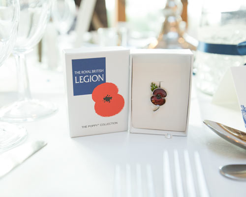 British Legion wedding favours