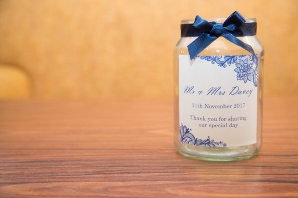 Mr and Mrs Davey decorated jar