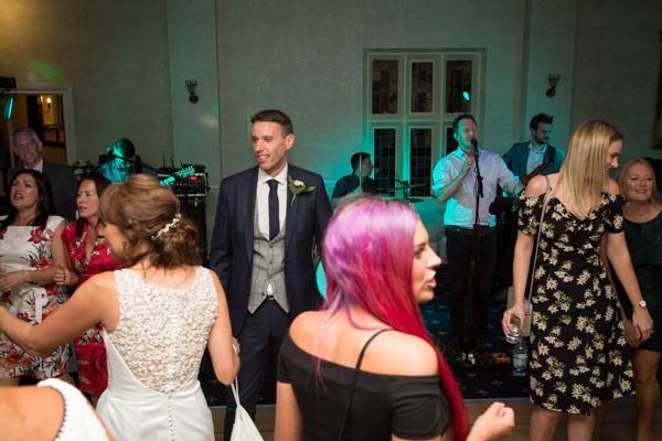 Guests dancing at Rogerthorpe Manor Wedding