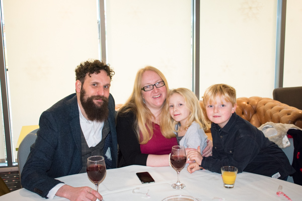 Family at a table at Ibis Styles Hotel Barnsley wedding