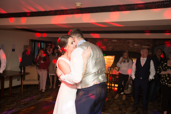 The first dance at Tankersley Manor Hotel Wedding