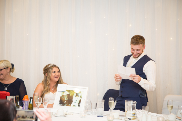 The wedding speeches at Holiday Inn Barnsley Wedding