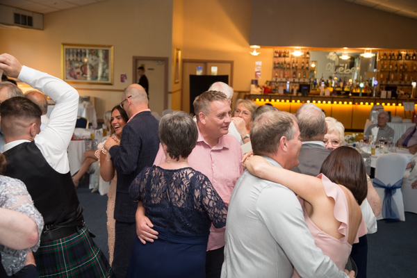 Guests dance at Bluebell Banqueting Suite Barnsley Wedding