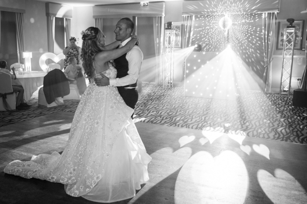 The first Dance at Bagden Hall Hotel Wedding