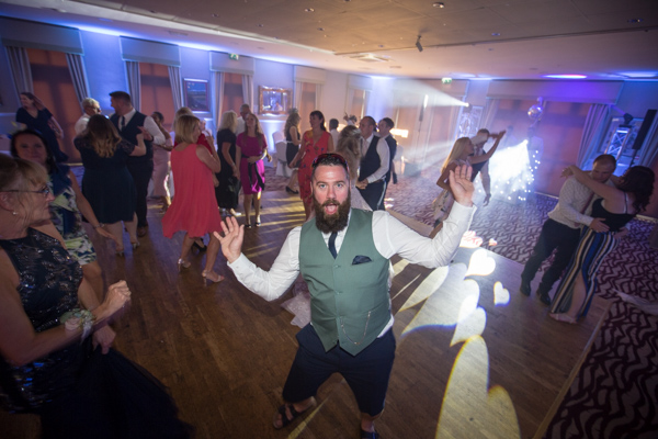 Guests Dancing at Bagden Hall Hotel Wedding