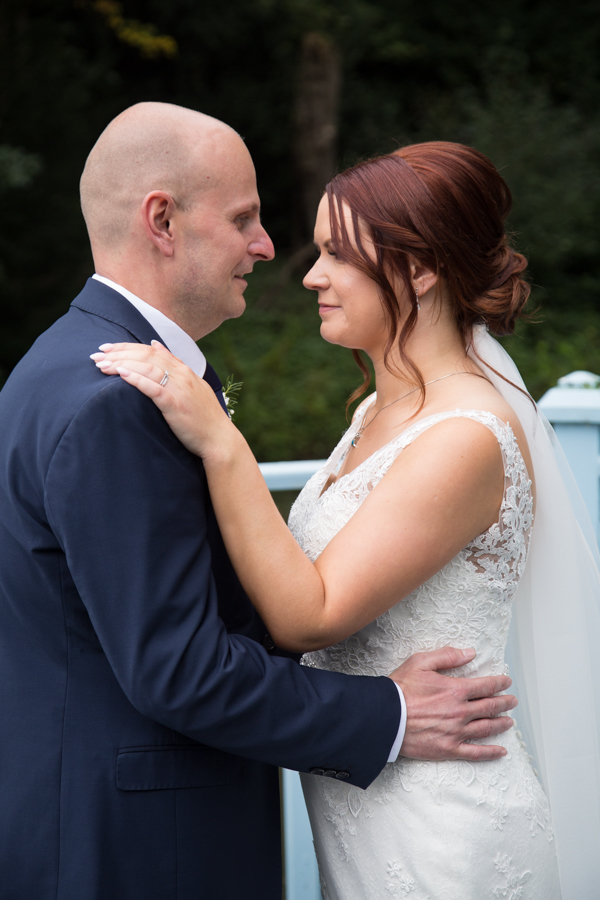 Bride and groom portraits at Whitley Hall wedding