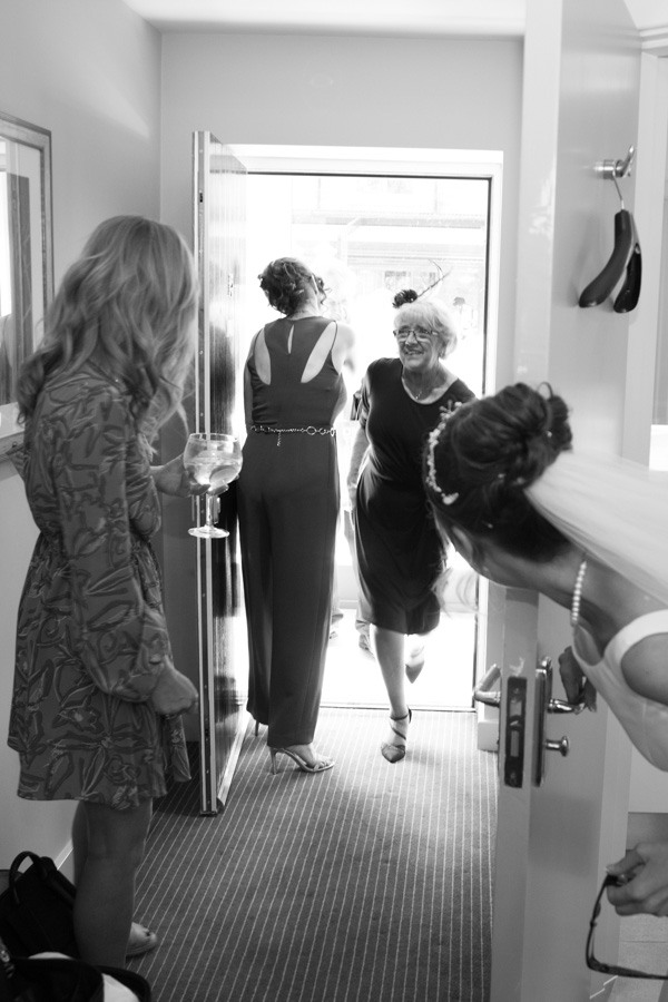 Bridal party arriving into the room 315 Wedding Huddersfield