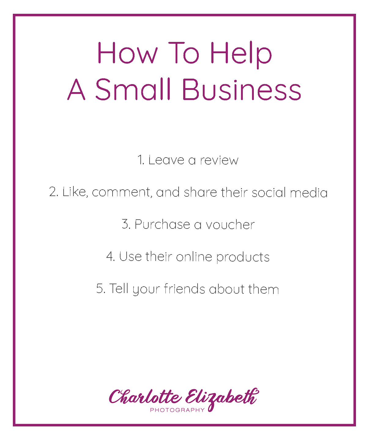 Easy ways to support small businesses