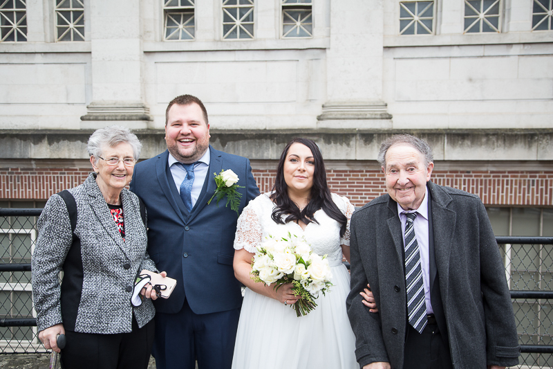 Group photographs at Barnsley Town Hall Wedding