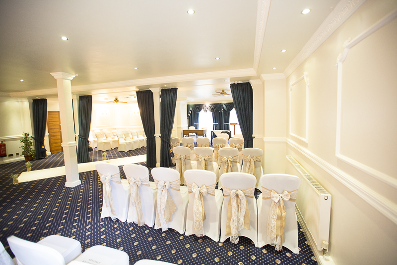 The wedding ceremony room at Waterton Park Hotel Yorkshire