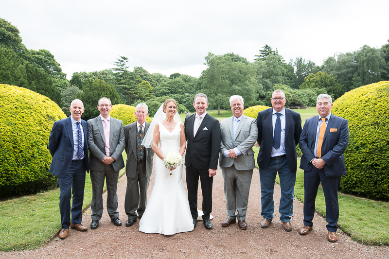Group shots at Wortley Hall in the grounds