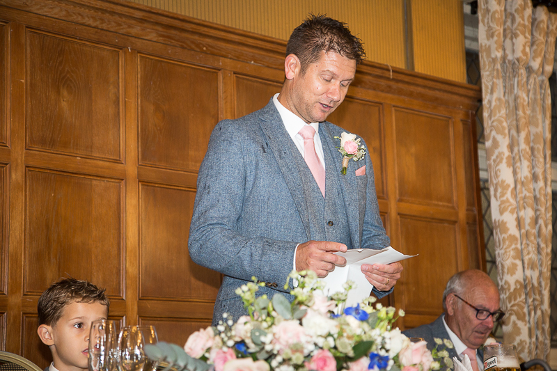 Wedding Speeches at Ye Olde Bell Retford by Natural wedding photographer South Yorkshire