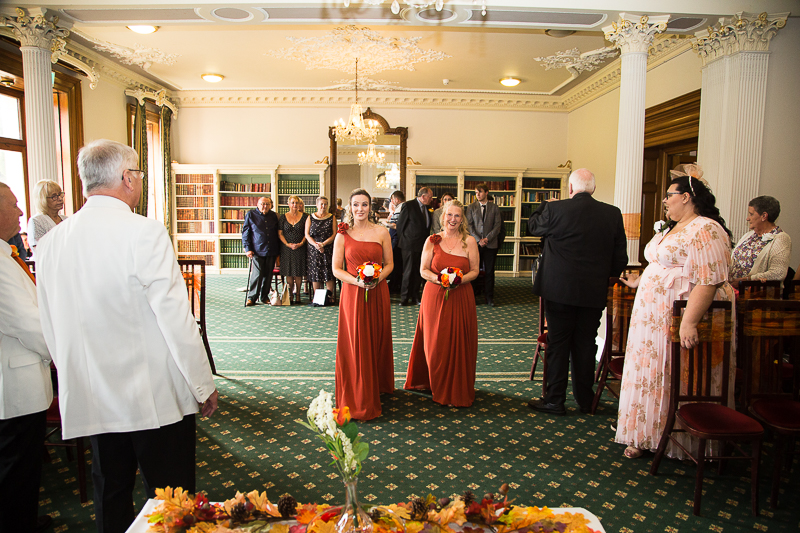 Autumn Wedding Ceremony at Wortley Hall Hotel Sheffield by Barnsley Photographer Charlotte Elizabeth Photography