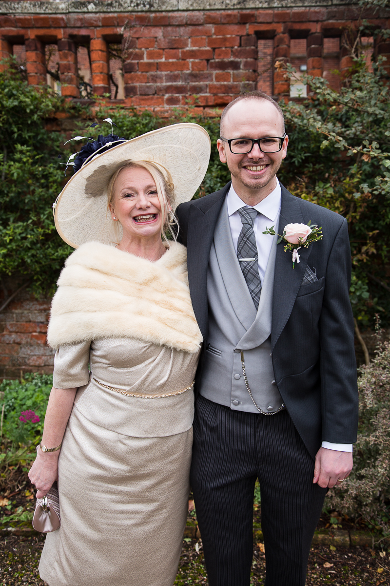 Formal wedding portraits at Hodsock Priory