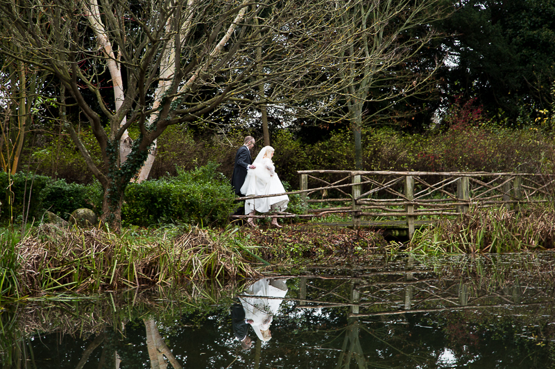 Bride and Groom portraits at Hodsock Priory