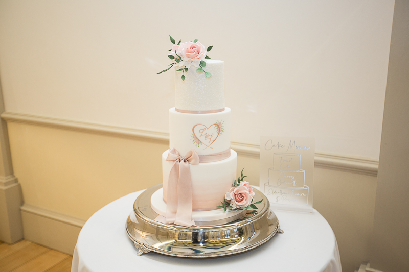 The wedding cake at Hodsock Priory