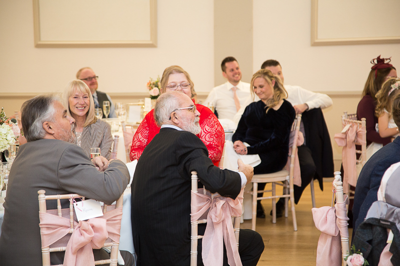 The wedding speeches at Hodsock Priory