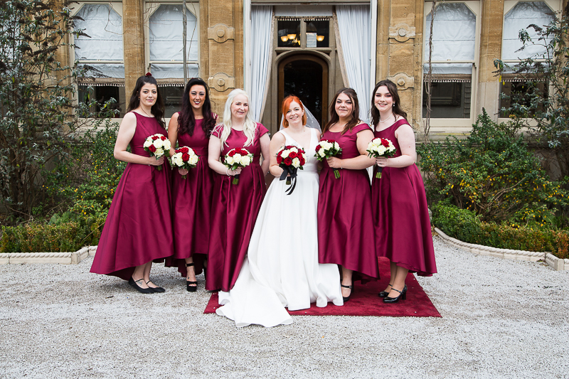 Wedding family portraits at Rossington Hall Doncaster