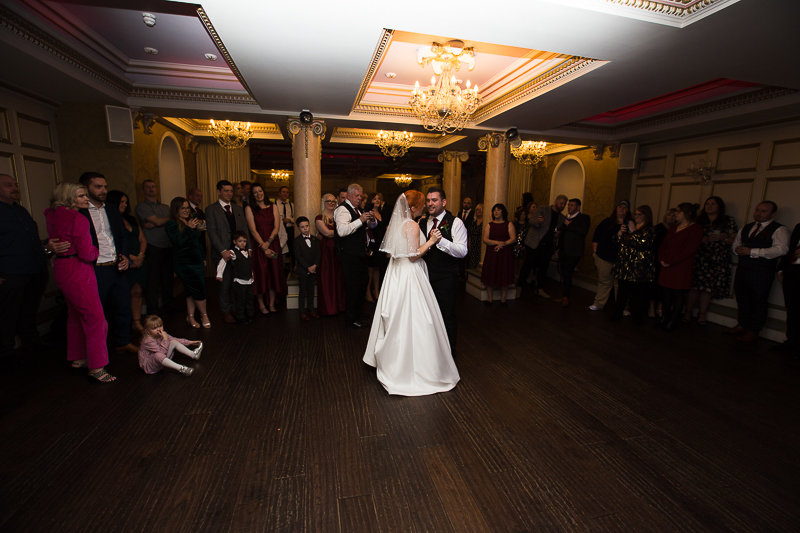 The first dance at Rossington Hall Doncaster Wedding
