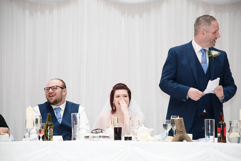 The wedding speeches at Burntwood Barnsley Wedding