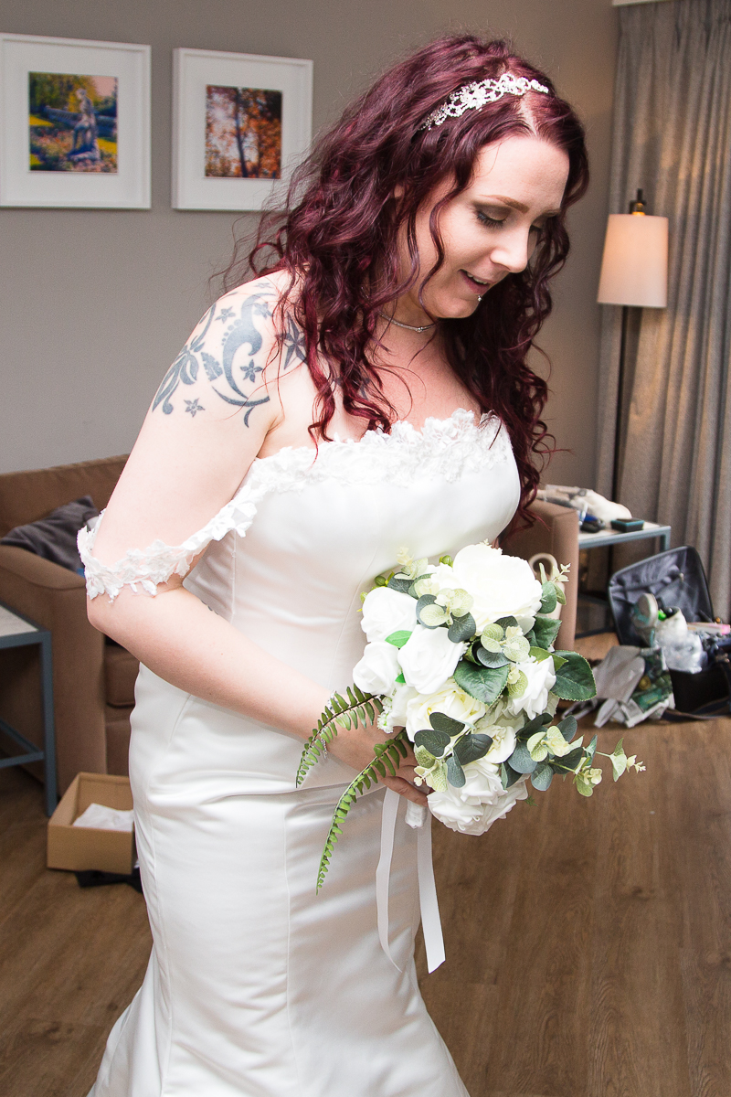 Bridal preparation at Kenwood hall Wedding Day