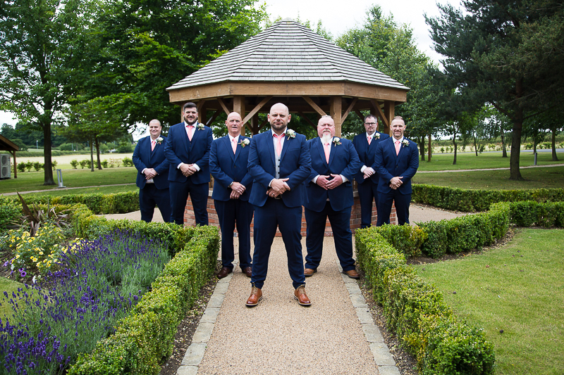 Group shots in the grounds of Burntwood Court Hotel
