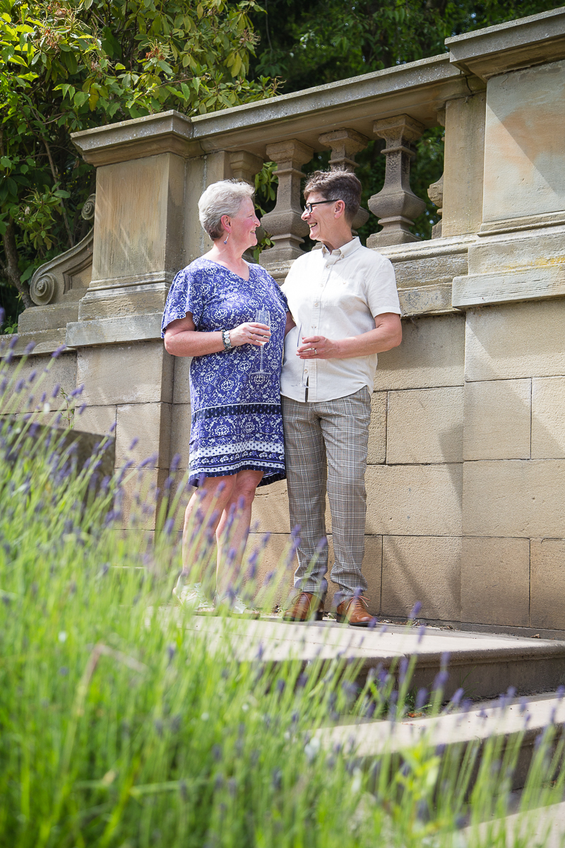 Couple portraits in a July wedding at Wortley Hall Hotel