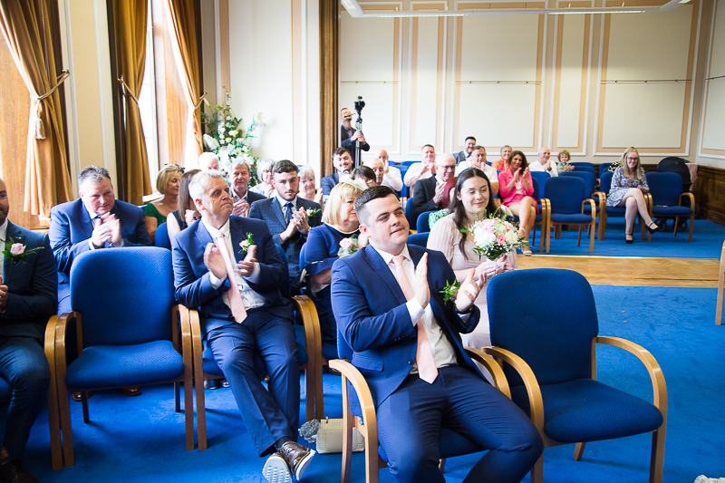 The wedding ceremony at Barnsley Town Hall by Wedding Photographer South Yorkshire