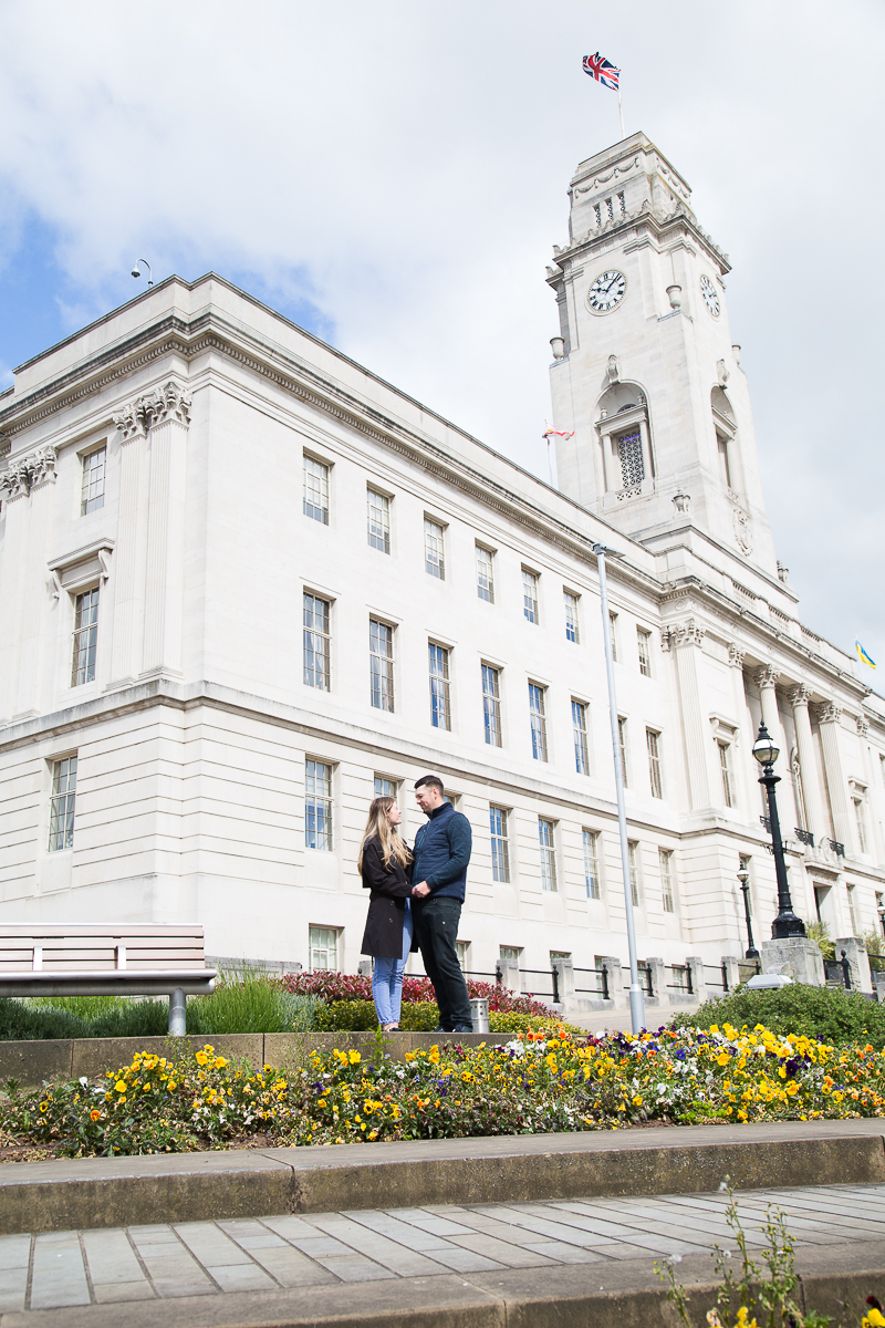 Pre-wedding session at Barnsley Town Hall by South Yorkshire Wedding Photographer Charlotte Elizabeth Photography