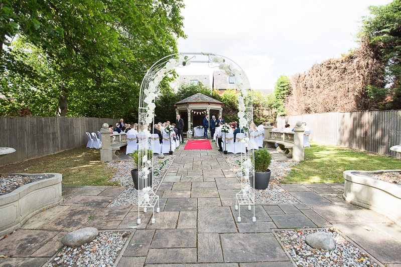 Holiday Inn Barnsley Outdoor Wedding Ceremony
