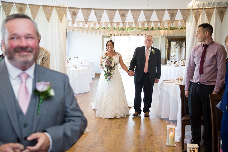 The wedding ceremony at The Fleece countryside Inn and Wedding Venue Barkisland