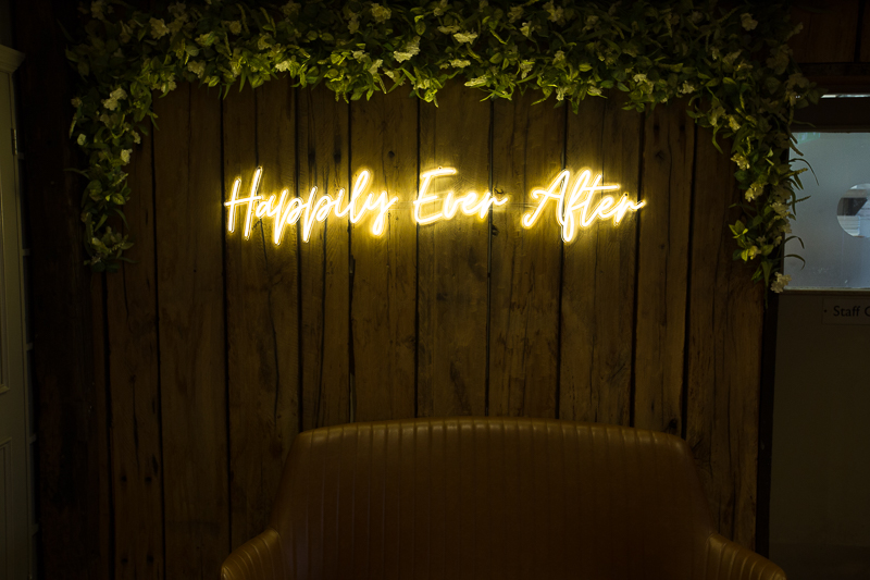 Happily Ever After sign at The Fleece Countryside Inn Barkisland
