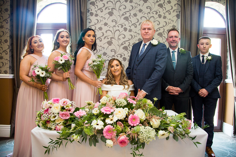 The wedding ceremony at Holiday Inn Barnsley