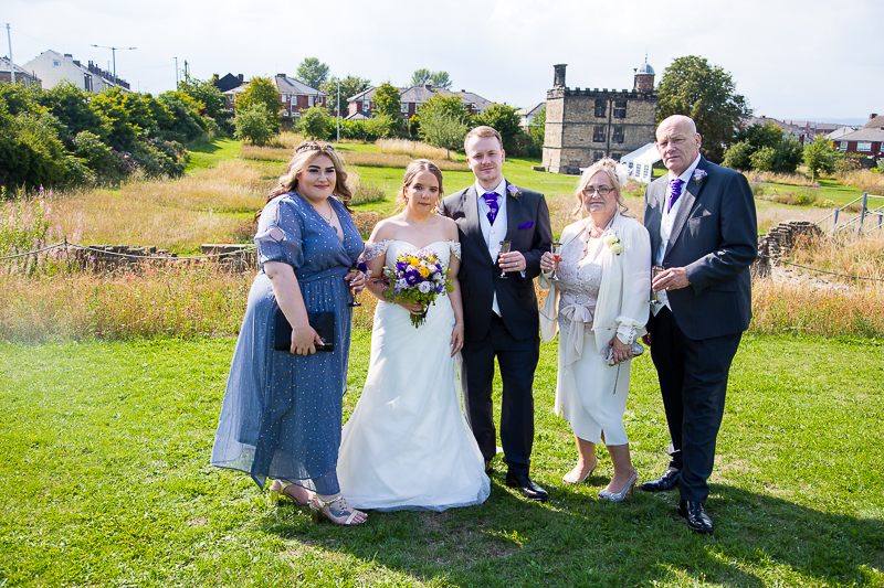 Family portraits at Sheffield Manor Lodge wedding photography