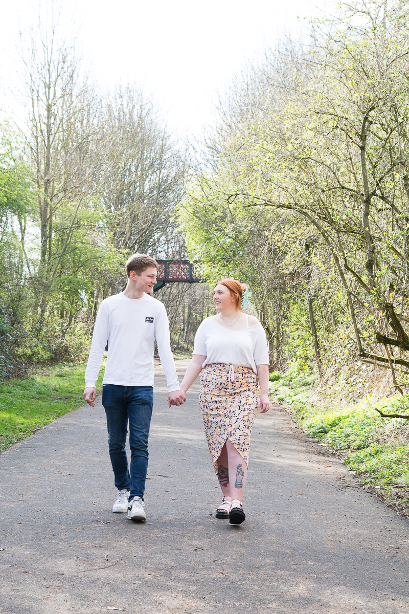Pre-Wedding session on the Trans Pennine Trail, Barnsley. Photographers in Barnsley by Charlotte Elizabeth Photography