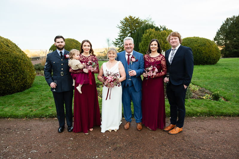Family portraits in Wortley Hall grounds by natural wedding photographer in Sheffield