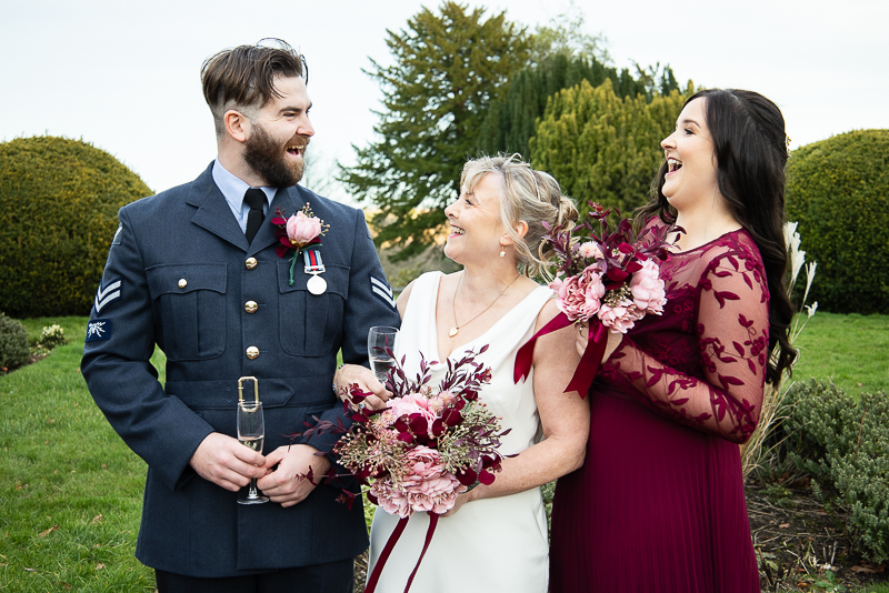 Family portraits in Wortley Hall grounds by natural wedding photographer in Sheffield