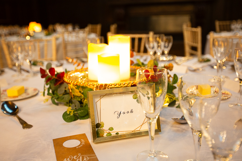 Wedding details at Wortley Hall hotel wedding photographer