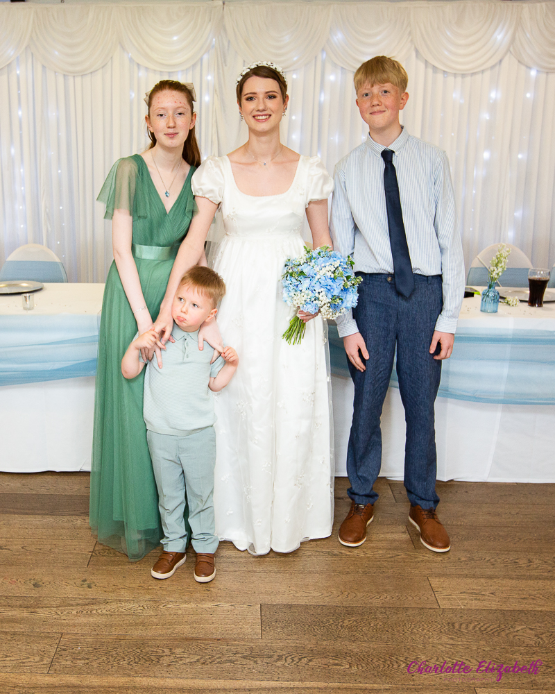 Group portraits at Shaw Lane Sports Club Barnsley wedding photographer
