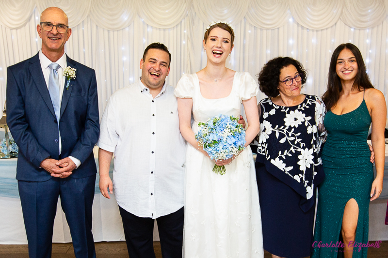 Group portraits at Shaw Lane Sports Club Barnsley wedding photographer