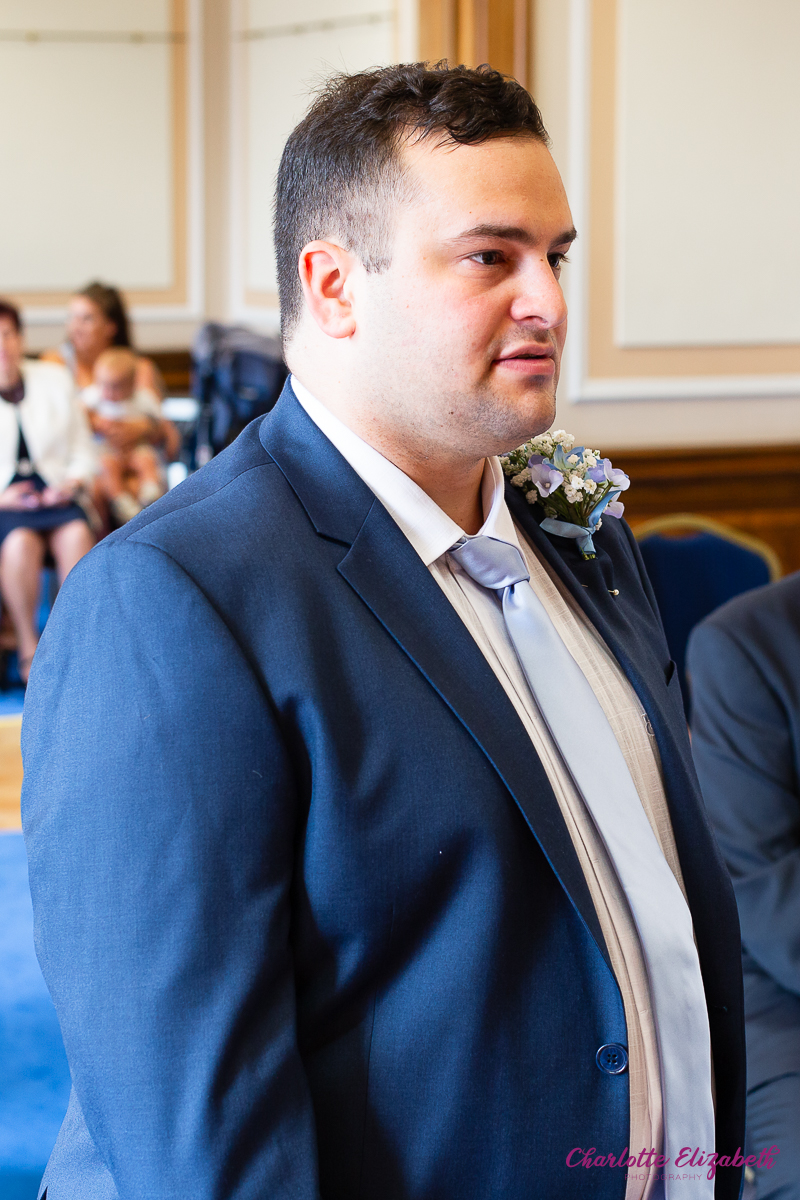 The wedding ceremony at Barnsley town hall wedding photography