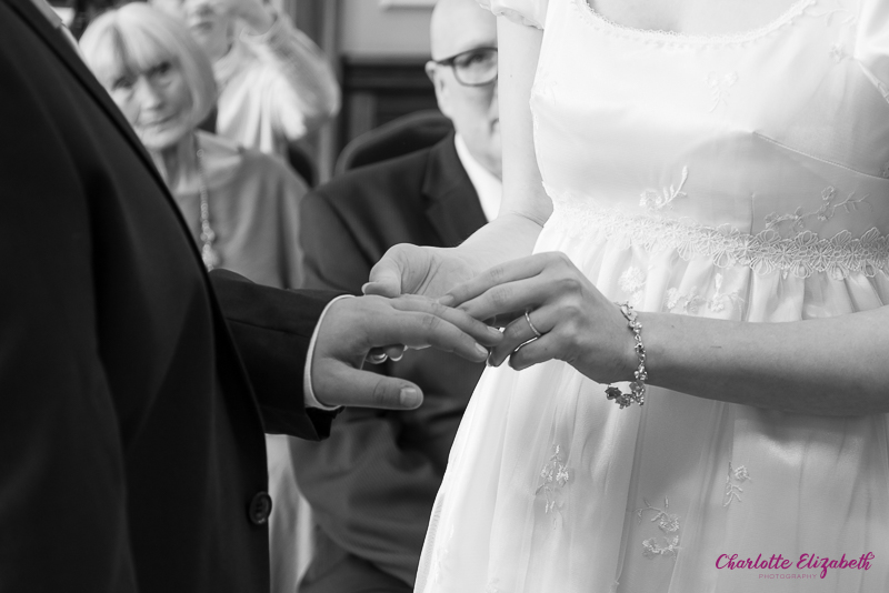 The wedding ceremony at Barnsley town hall wedding photography