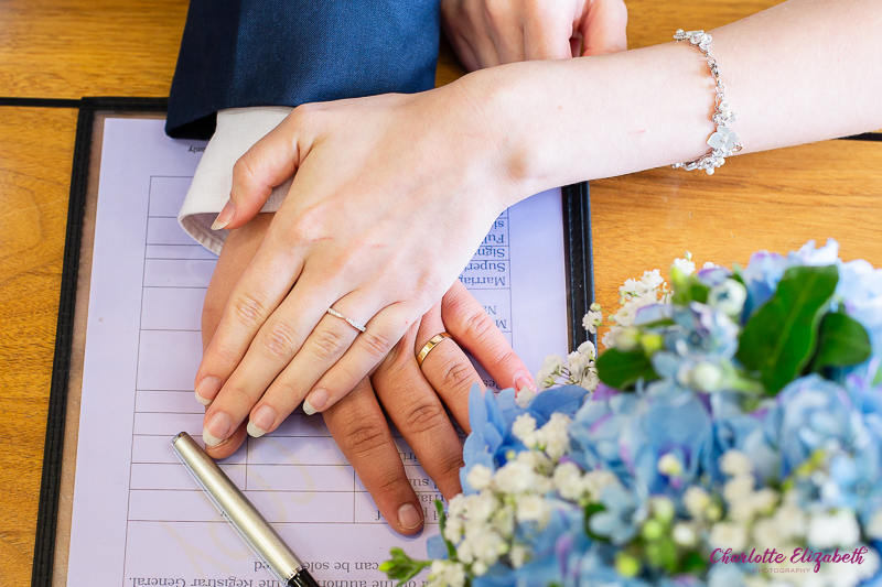 The wedding ceremony at Barnsley town hall wedding photography