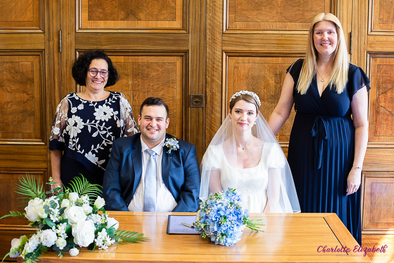 Natural wedding photography at Barnsley Town Hall