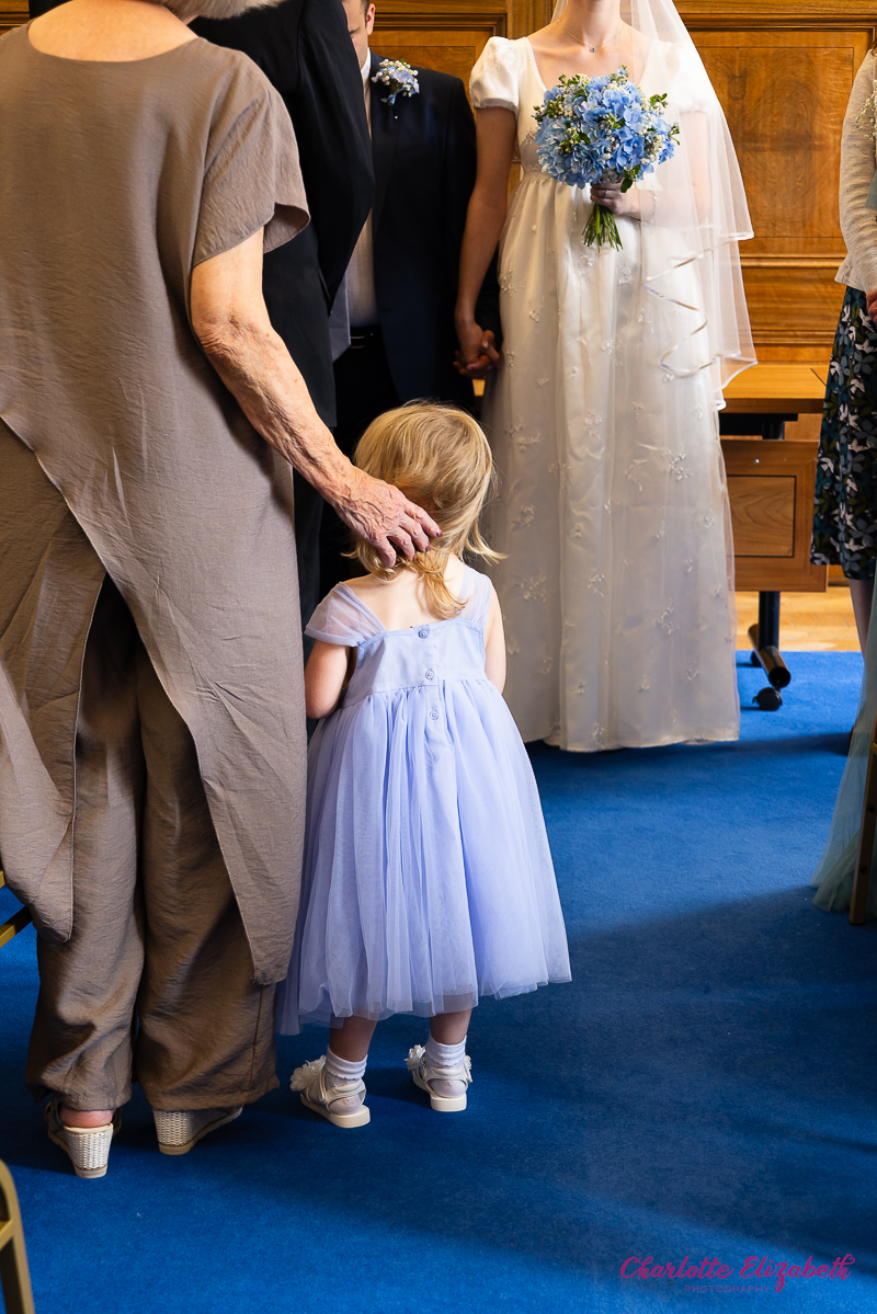 Natural wedding photography at Barnsley Town Hall
