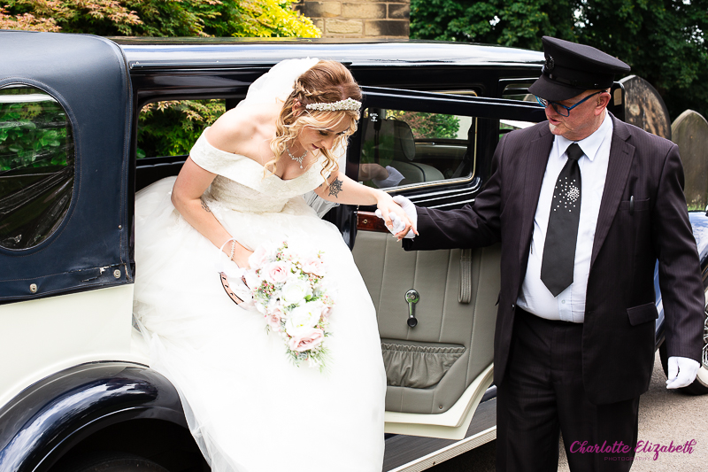 Wedding ceremony at St Margaret's Church Swinton by Charlotte Elizabeth natural wedding Photography