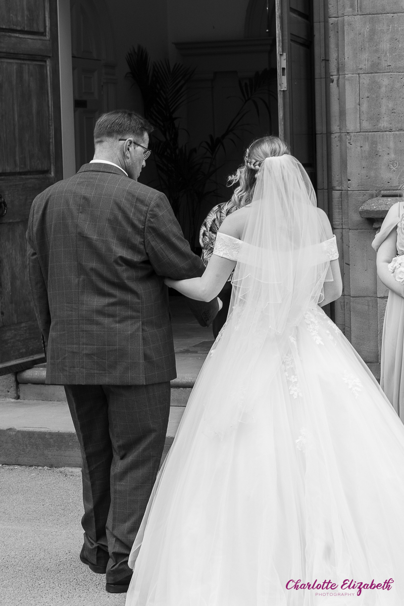 Wedding ceremony at St Margaret's Church Swinton by Charlotte Elizabeth natural wedding Photography