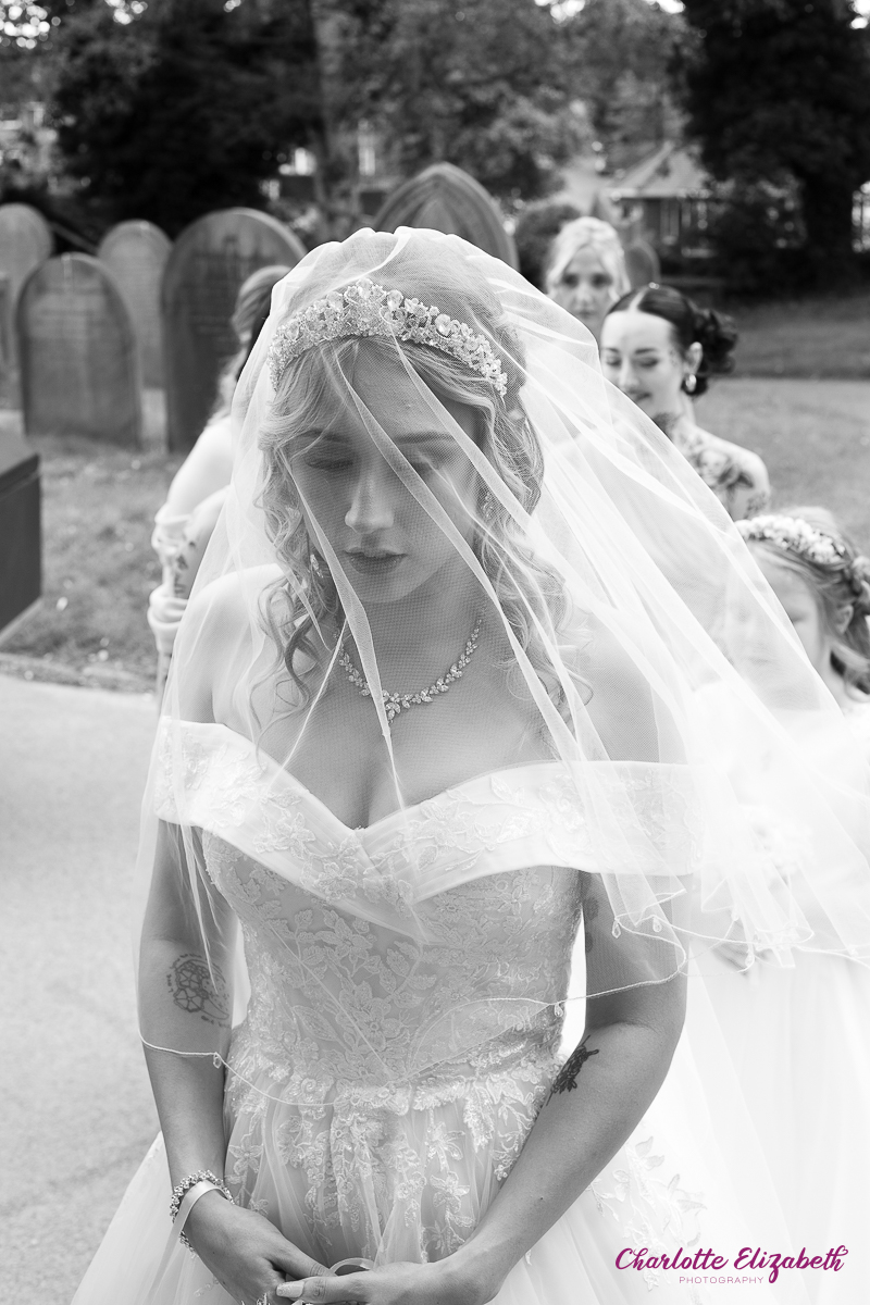 Wedding ceremony at St Margaret's Church Swinton by Charlotte Elizabeth natural wedding Photography