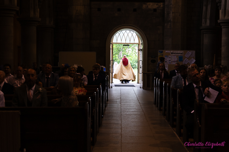 Wedding ceremony at St Margaret's Church Swinton by Charlotte Elizabeth natural wedding Photography