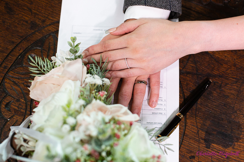 Wedding ceremony at St Margaret's Church Swinton by Charlotte Elizabeth natural wedding Photography